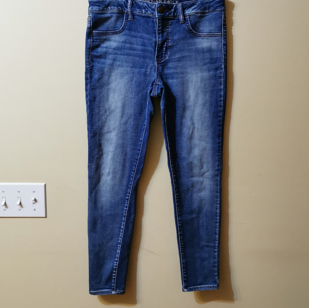 A&E, 6, Blue Denim Jean's Jeggings